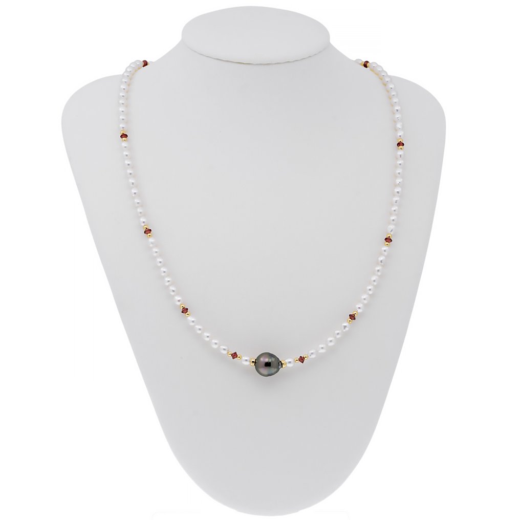 χωρίς τιμή ασφαλείας - Κολιέ - 18 καράτια Κίτρινο χρυσό Μαργαριτάρι - Μαργαριτάρι - Είδος πολύτιμου λίθου #1.0