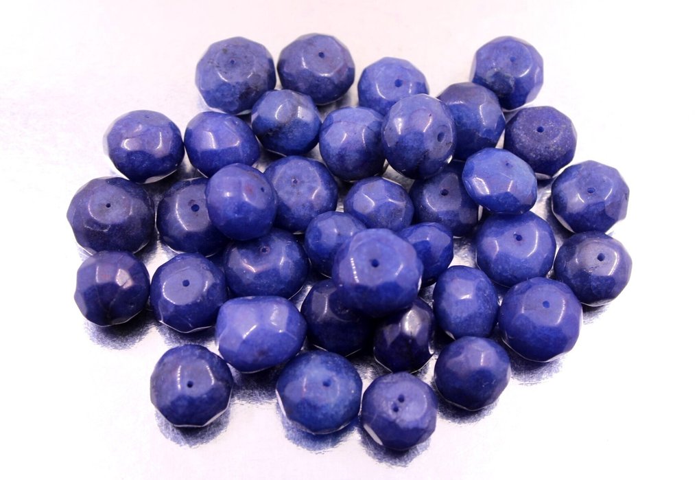 42 μεγάλοι σάπφειροι, πραγματικά όμορφα χειροποίητα πολύπλευρα πετράδια, 963 καράτια. Στιλβωμένος- 192.6 g #2.1