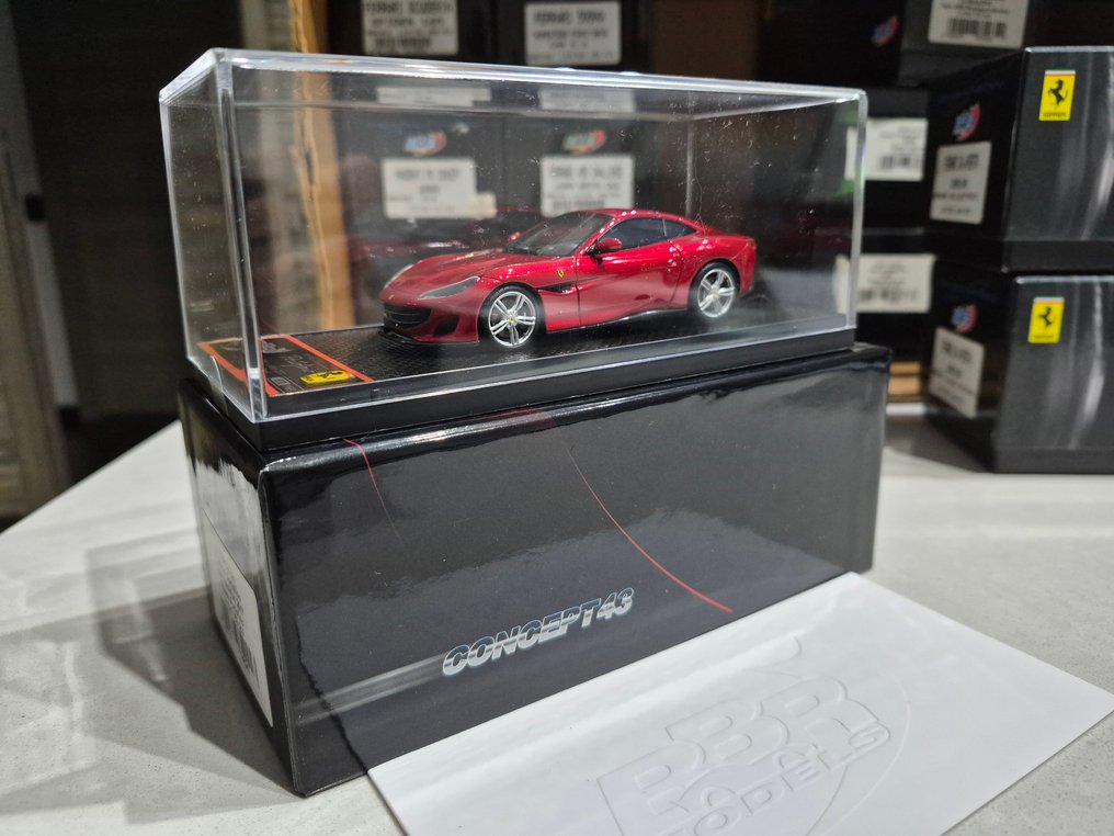 BBR 1:43 - Σπορ αυτοκίνητο μοντελισμού - Ferrari Portofino Rosso Portofino - BBRC209A #1.0