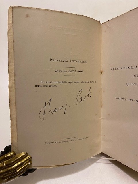 Signed; Pastonchi Francesco - Sul limite dell'ombra - 1905 #2.1