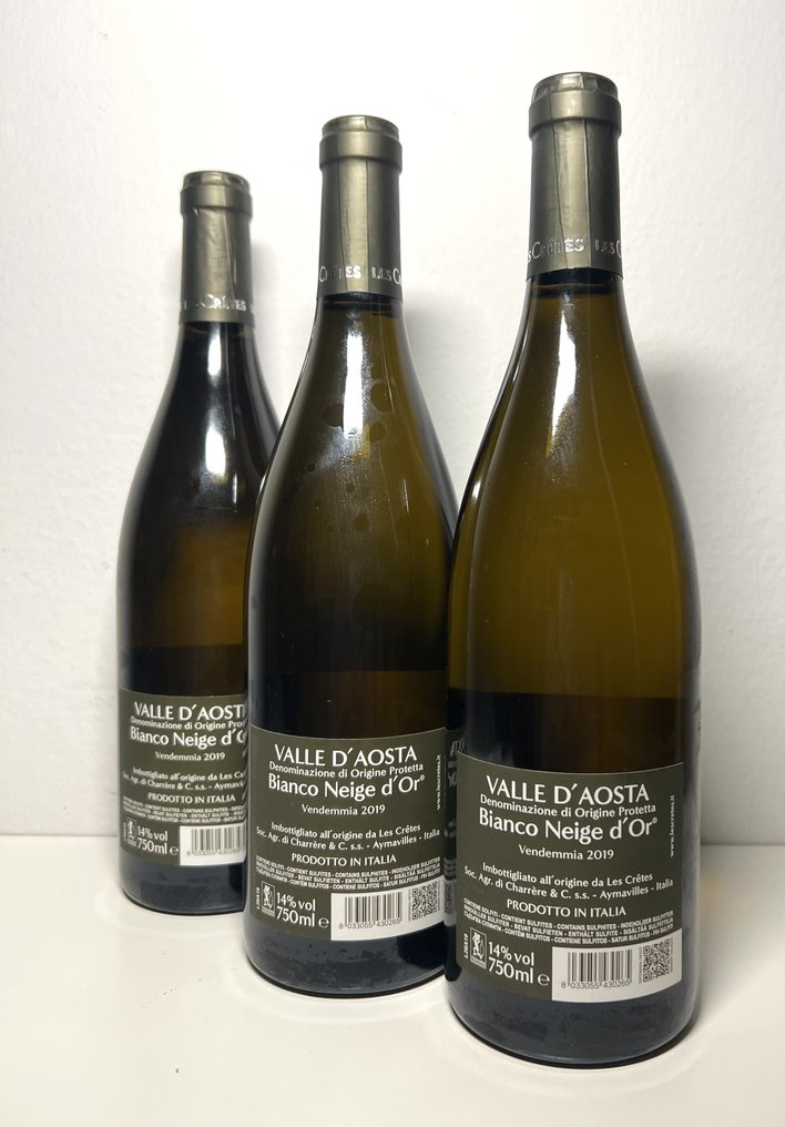 2019 Les Crêtes, Bianco Neige d'Or - 瓦莱达奥斯塔 DOC - 3 Bottles (0.75L) #1.0