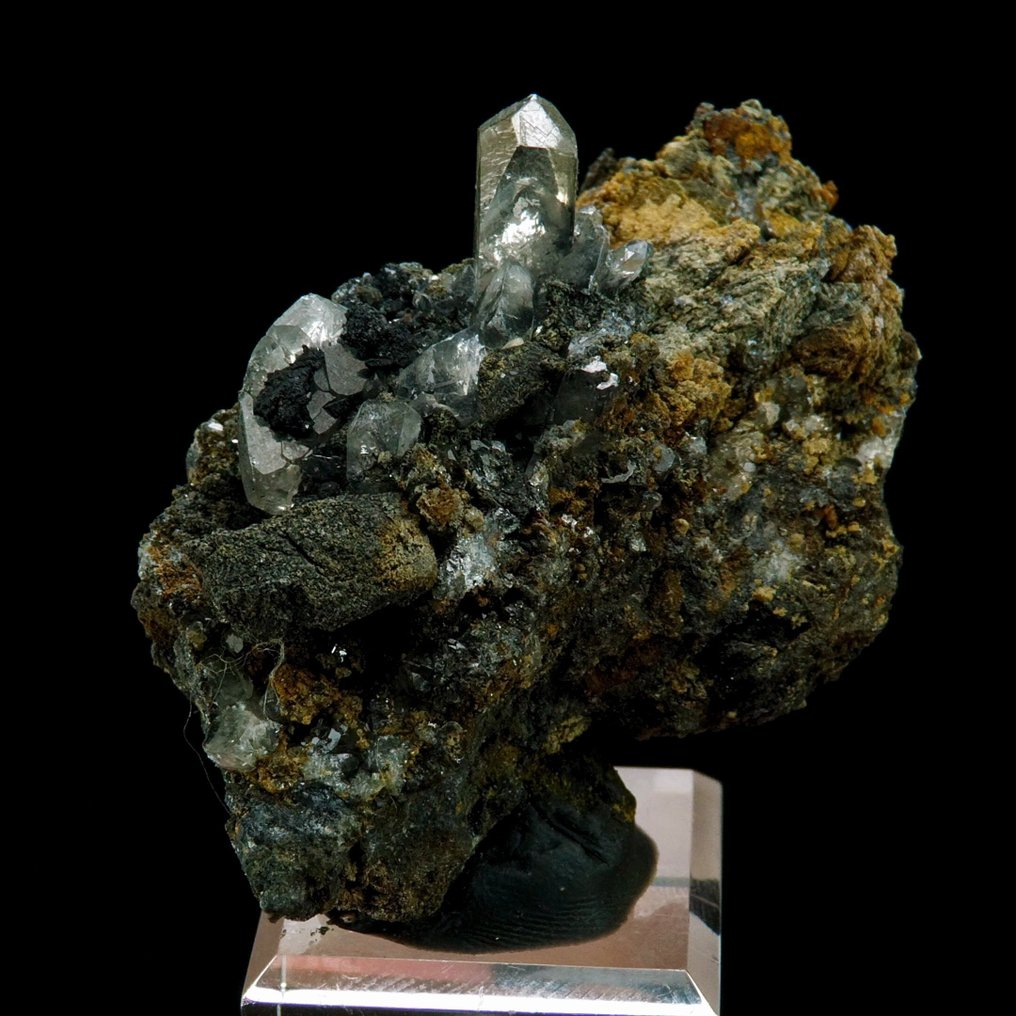 Anglesite - Monteponi mine, Iglesias, Sardinia, Italy - Height: 5.1 cm - Width: 3.5 cm- 67 g #1.0