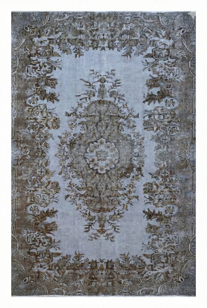 蓝灰色复古 - 小地毯 - 280 cm - 175 cm - 保证手工制作 #1.0