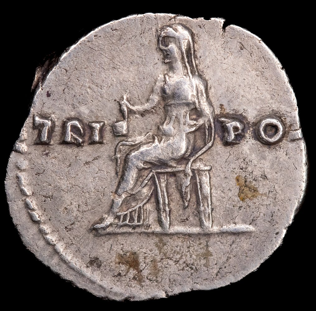 Ρωμαϊκή Αυτοκρατορία. Vespasian (AD 69-79). Denarius Roma - Vesta  (χωρίς τιμή ασφαλείας) #1.0