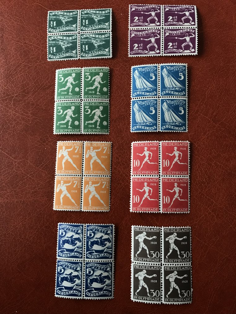 Niederlande  - Olympia-Marken postfrisch in Blöcken zu 4. #1.0