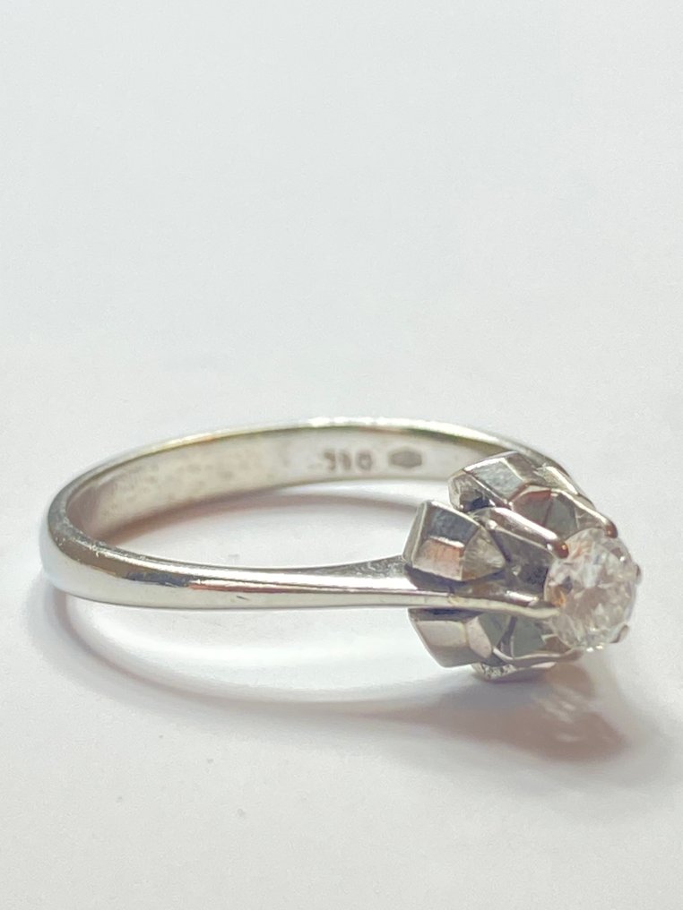 χωρίς τιμή ασφαλείας - Δαχτυλίδι - 18 καράτια Λευκός χρυσός Διαμάντι (Φυσικό)  #4.3