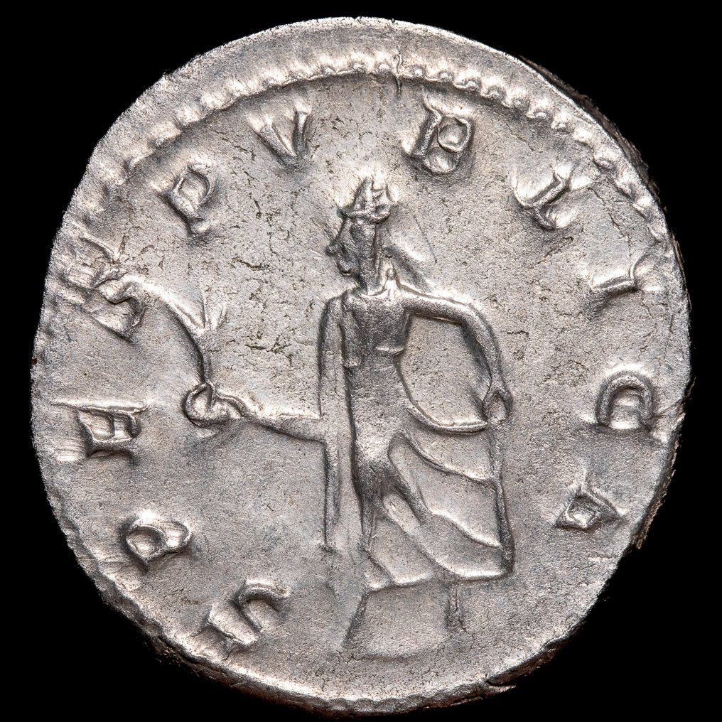 罗马帝国. 瓦莱里安一世（公元253-260）. Antoninianus Roma - SPES PVBLICA  (没有保留价) #1.0