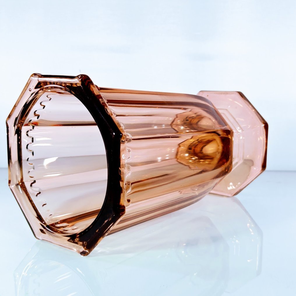 Val Saint Lambert - Charles Graffart & René Delvenne - 花瓶 -  Luxval 1935 - “迪克”  - 玻璃 #1.0