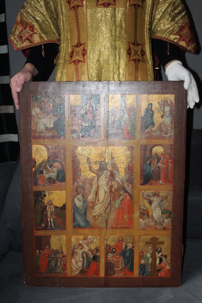 Ikon - Kristi opstandelse, helligdagskalender - Træ #1.0