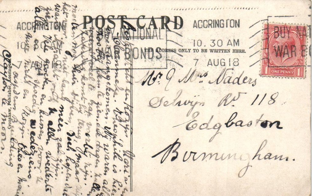 英国 - Allen ik Kleur(旧)涉及村庄、城市和各种主题。 - 明信片 (102) - 1900-1930 #3.2