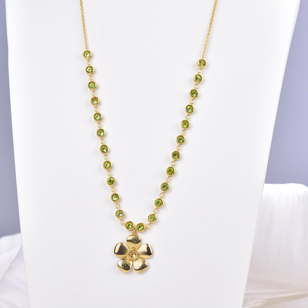 沒有保留價 - 頸鏈 銀 - 混合宝石 - 认证 #1.0