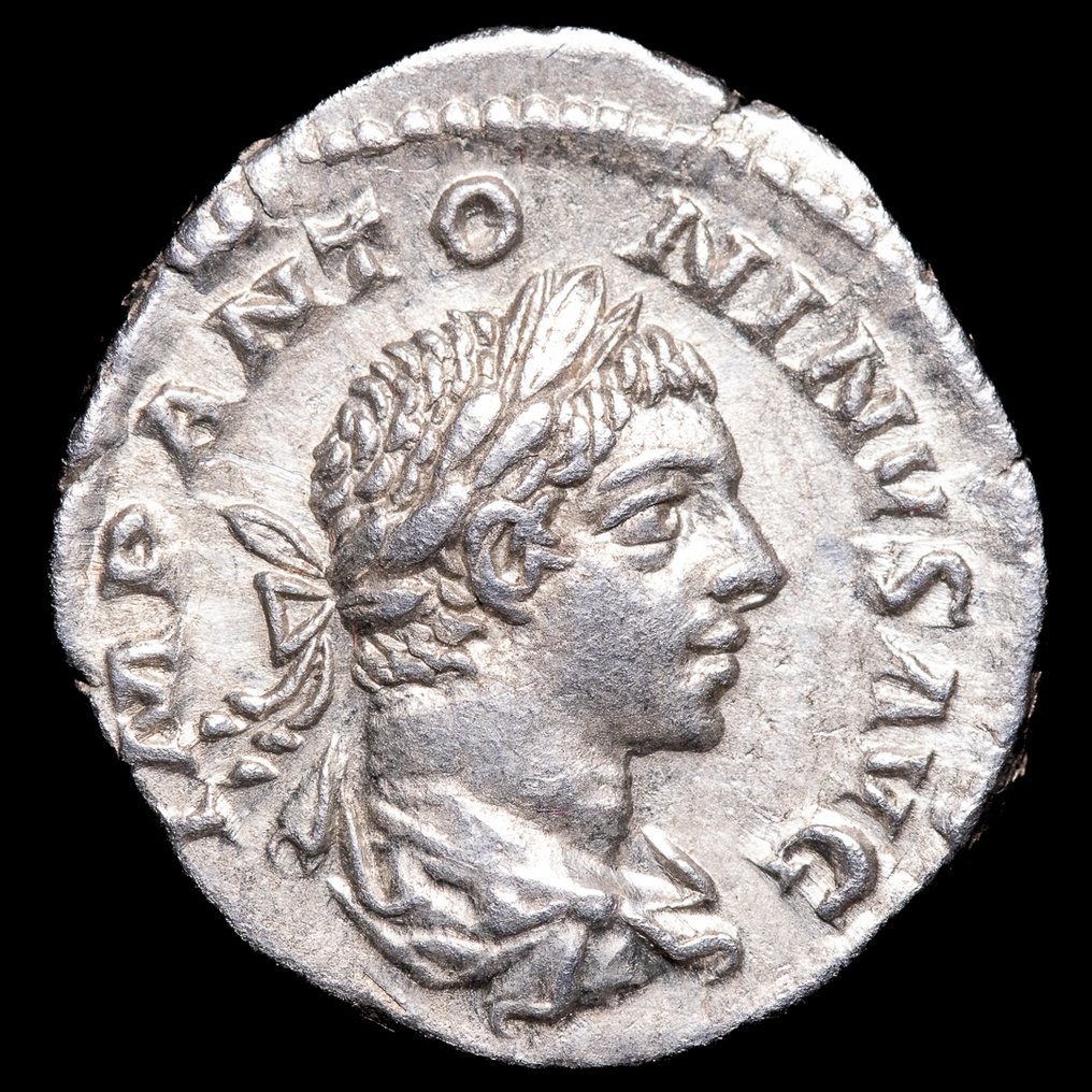 Római Birodalom. Elagabalus (AD 218-222). Denarius Roma - FIDES MILITVM (Nincs minimálár) #1.0