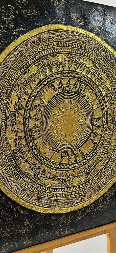 Nguyen Robert - La roue du Ciel 80 x 80 Vendu sans prix de réserve. #2.1