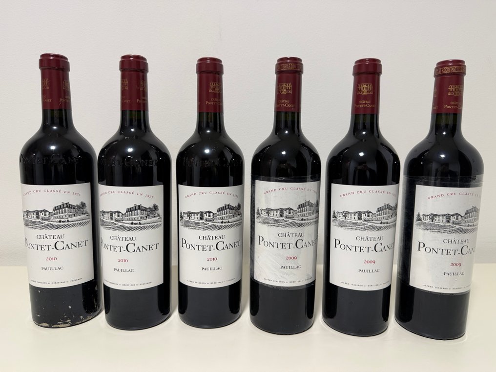 Château Pontet-Canet; 2009 x 3 & 2010 x 3 - Pauillac 5ème Grand Cru Classé - 6 Bottles (0.75L) #1.0