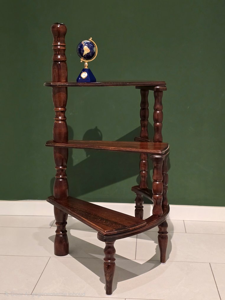 步驟 - 木 - 古老的图书馆楼梯 #4.3