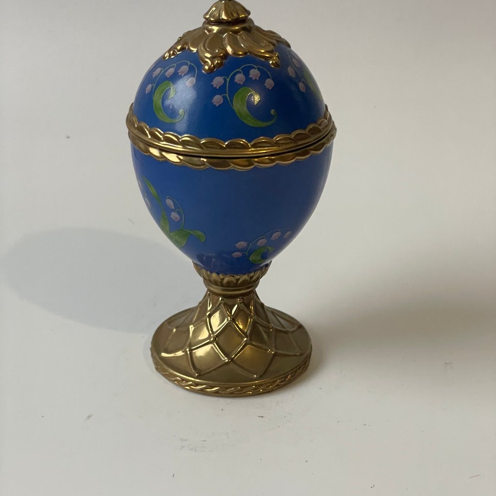 法贝热鸡蛋 - 紫色 - 瓷 - 音乐鸡蛋 #2.1