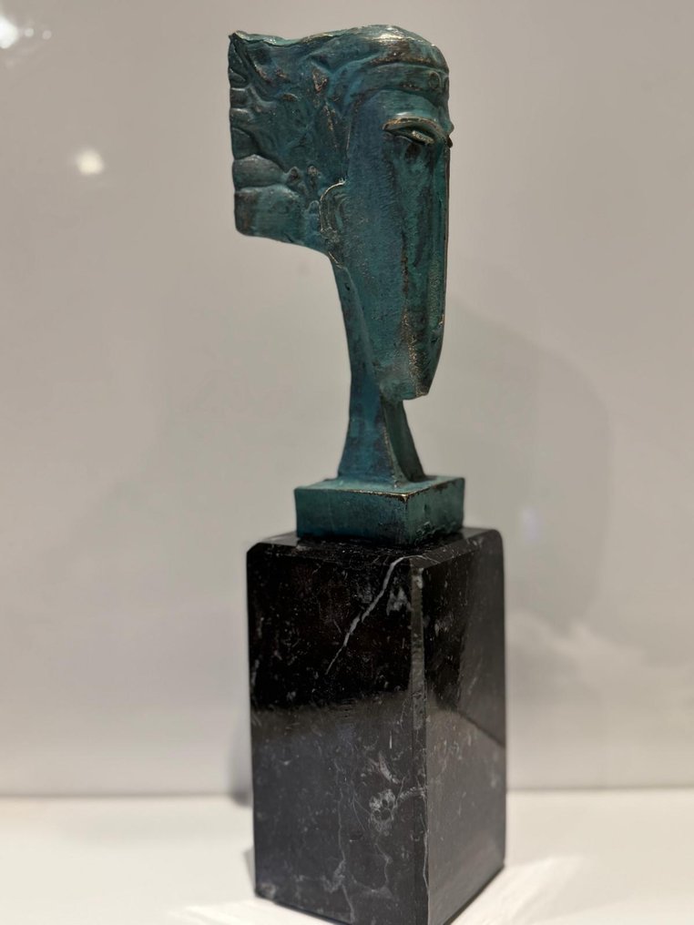 Φιγούρα - Glowa da Amedeo Modigliani - Πατιναρισμένος μπρούτζος #2.1