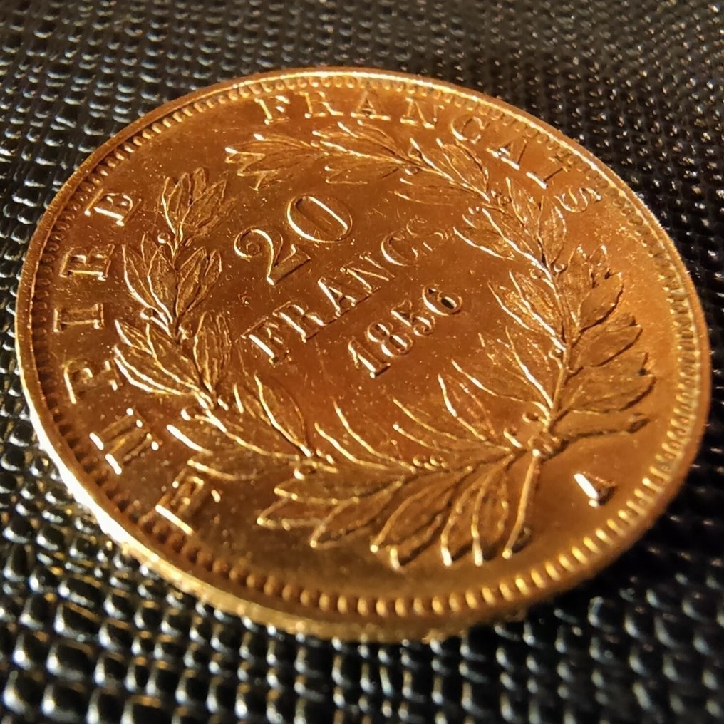 Γαλλία. Napoléon III. 20 Francs 1856-A, Paris (χωρίς τιμή ασφαλείας) #1.0