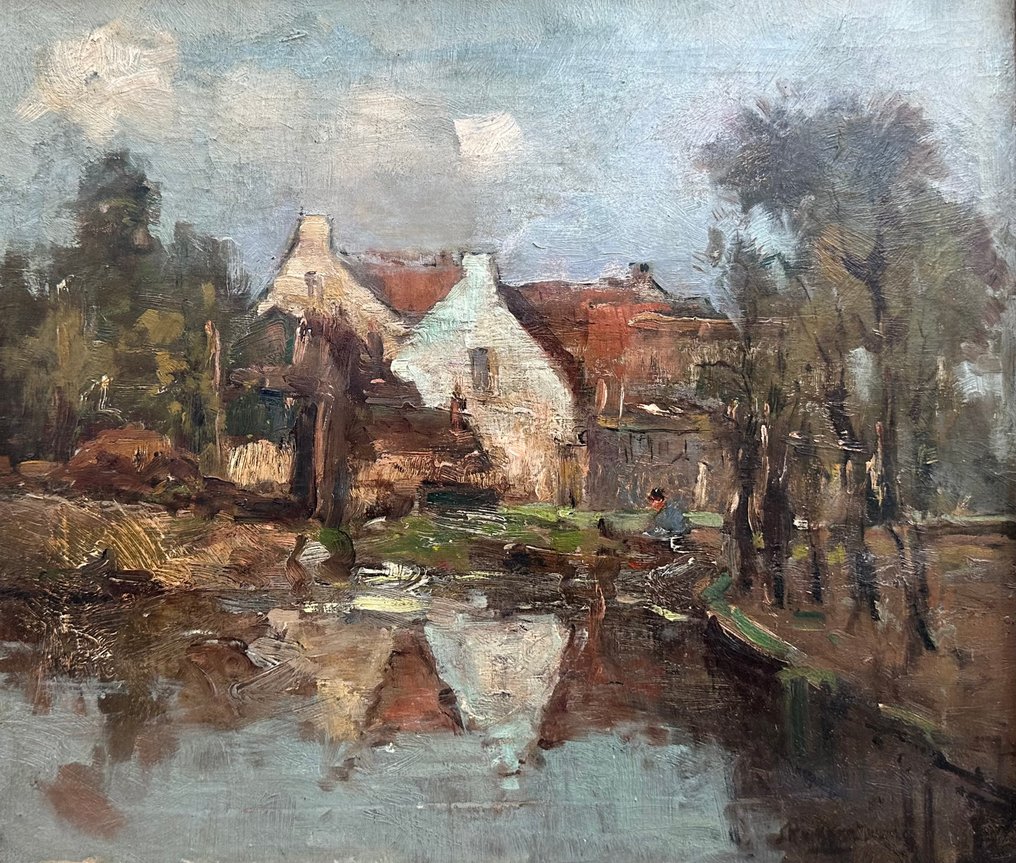 Atributed Jan Knikker (1889-1957) - Man bij het water #1.0