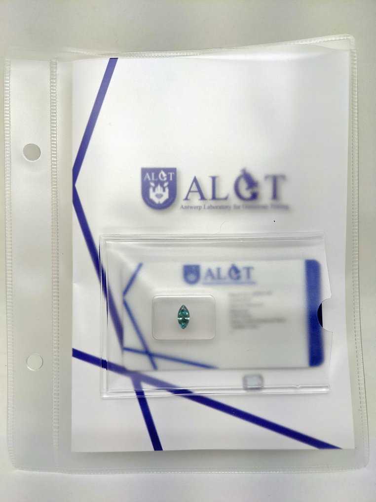 1 pcs Diamond (Natural coloured) - 0.62 ct - Marquise - I1 - Antwerp Laboratory for Gemstone Testing (ALGT) #2.1