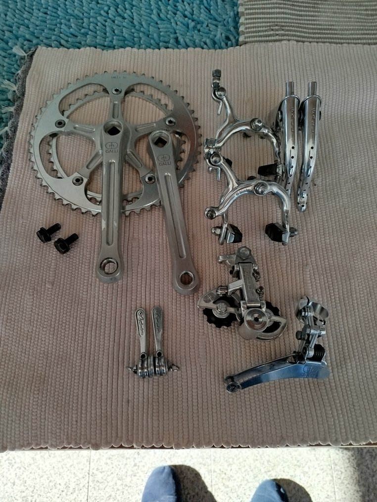 Galli - Galli component set (brakes, levers, shifters, crankset, derailleurs) - Bicycle part - 1965 #1.0