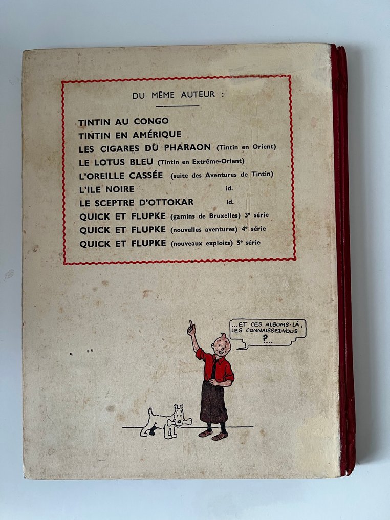 Tintin T9 - Le crabe aux pinces d'or N&B (A13) - C - 1 Restored album - First edition - 1941 #1.0