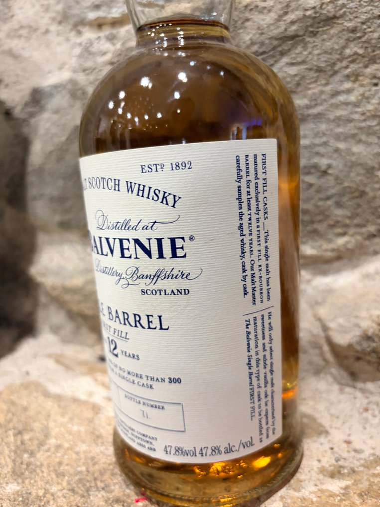Balvenie 12 years old Single Barrel - First Fill Bourbon Cask No. 3118 - 70cl, 700ml #1.0