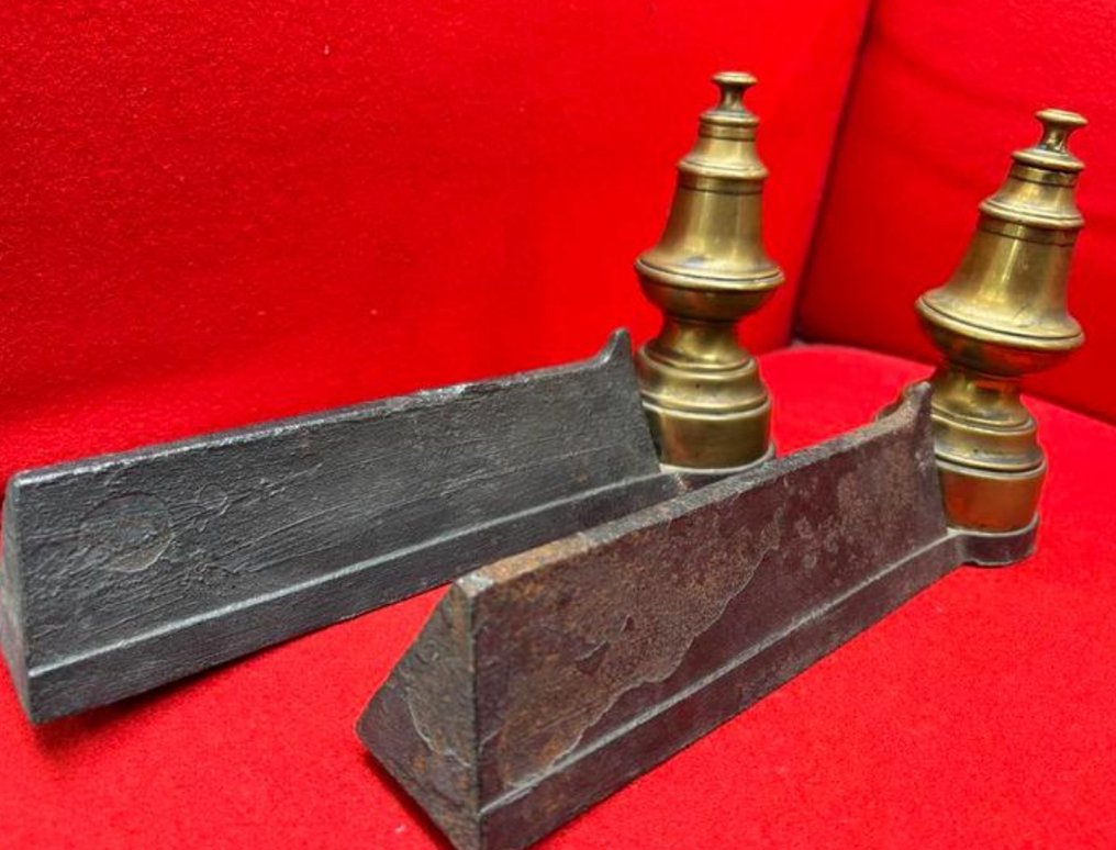 (壁炉的)柴架 (2) - 铸铁, 黄铜 - 安迪龙 #2.1