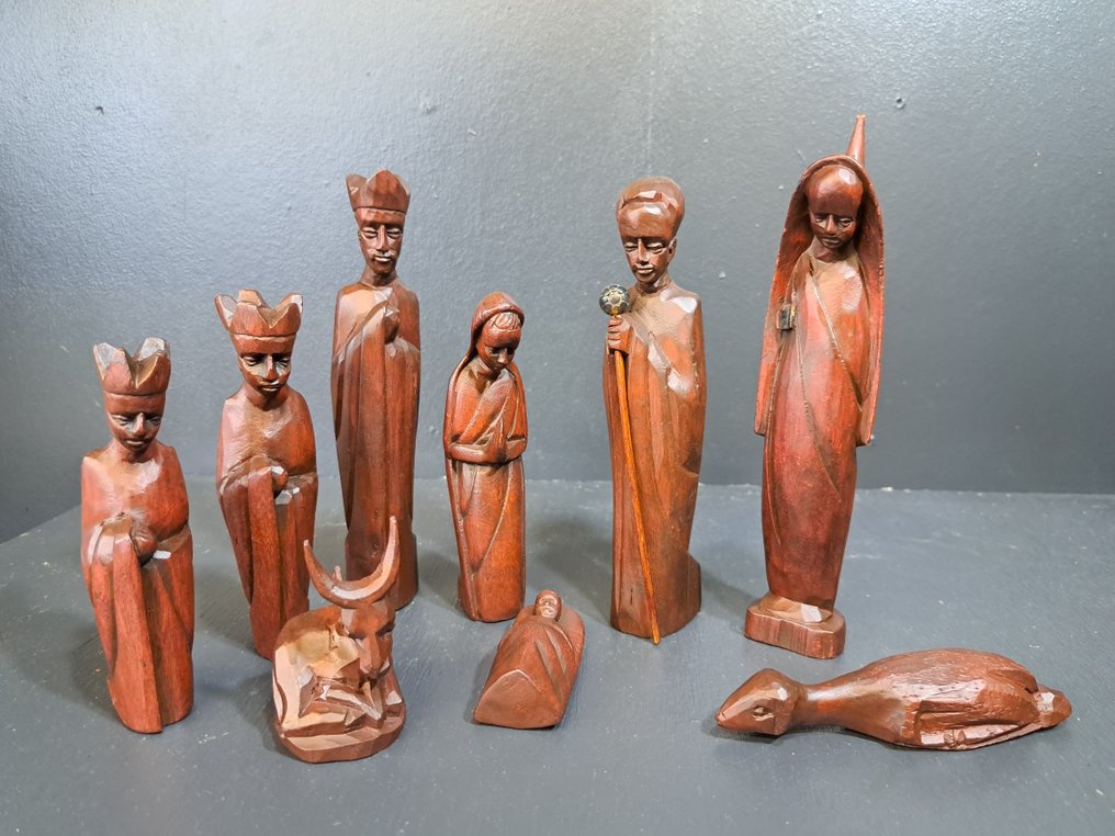 Χριστουγεννιάτικες διακοσμήσεις - Ξύλο - Αφρικανική χριστουγεννιάτικη ομάδα #1.0