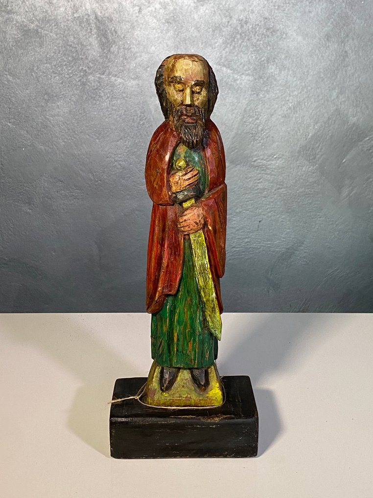 雕塑, San Paolo con spada - 40 cm - 木 #1.0