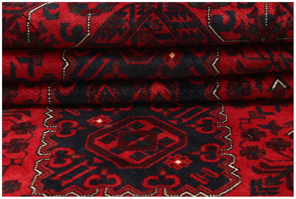 Afghan, Traditionelt håndknyttet khal Mohammadi-tæppe af fin kvalitet, rød, stort, af uld - Tæppe - 345 cm - 250 cm - Ægte håndlavet tæppe #3.2