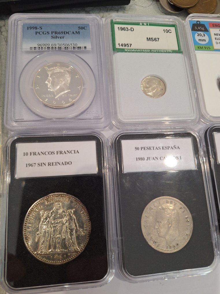 世界. Collection of coins incl. silver and replicas (没有保留价) #3.2