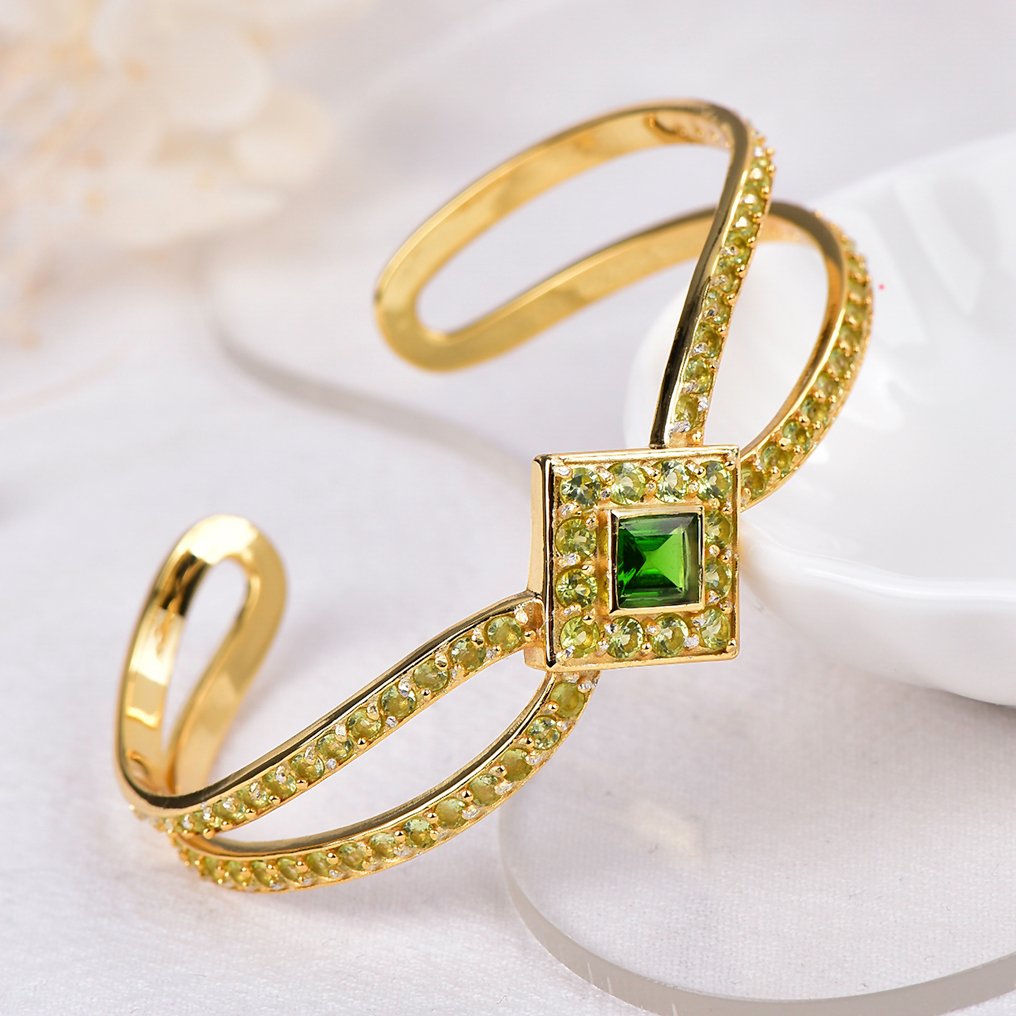 Senza Prezzo di Riserva - Bracciale Argento - Gemstone miste - Certificato #1.0