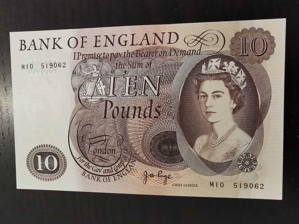 Μεγάλη Βρετανία. - 10 Pounds ND (1970-75) - REPLACEMENT - Pick 376c  (χωρίς τιμή ασφαλείας) #1.0