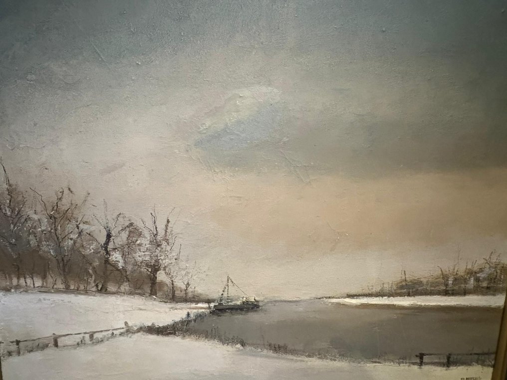 Frits Borsteels (XX) - Abstract winterlandschap #4.3