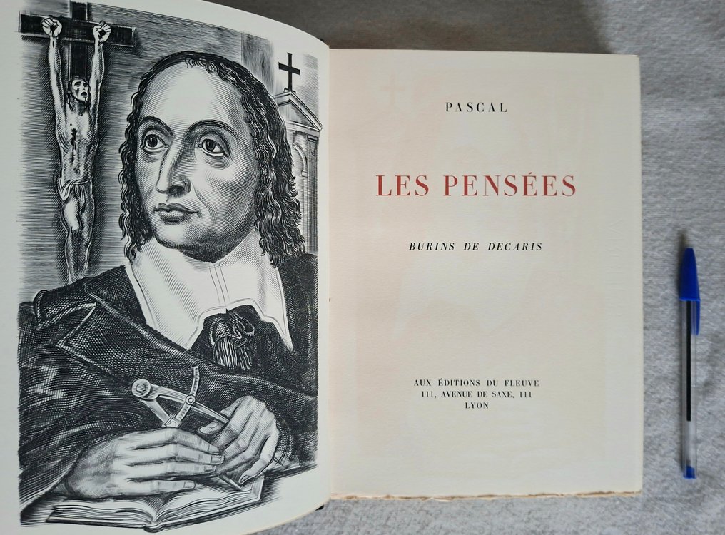 Blaise Pascal / burins de Décaris - Les Pensées [Edition spéciale limitée à 846 exemplaires] - 1966 #3.2