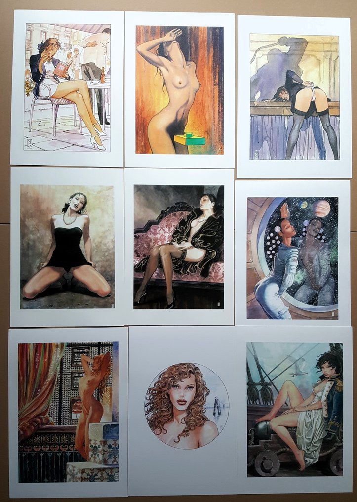 Manara, Milo - 130 diversi offset-prints - Il gioco , Molly, Aphrodite, Casanova... #4.3