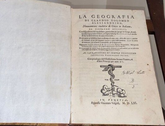 Claudio Tolomeo (100 - 170 dc) - La geografia di Claudio Tolomeo Alessandrino - 1561 #1.0