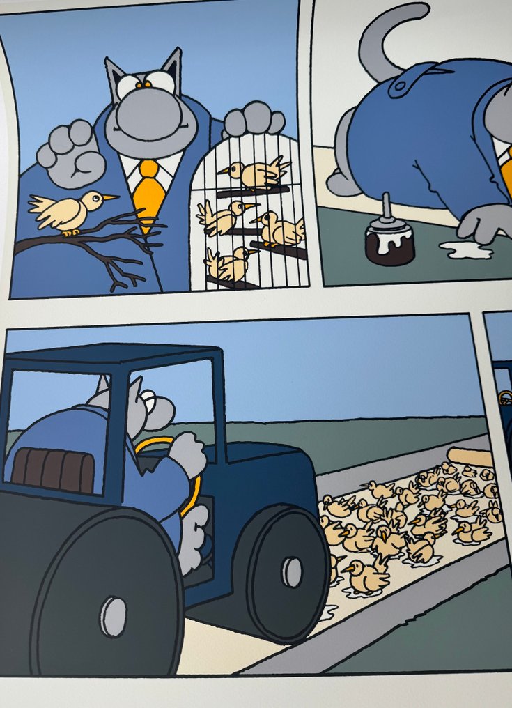 Philippe Geluck - 1 Silkscreen - Le Chat - Oiseaux #1.0