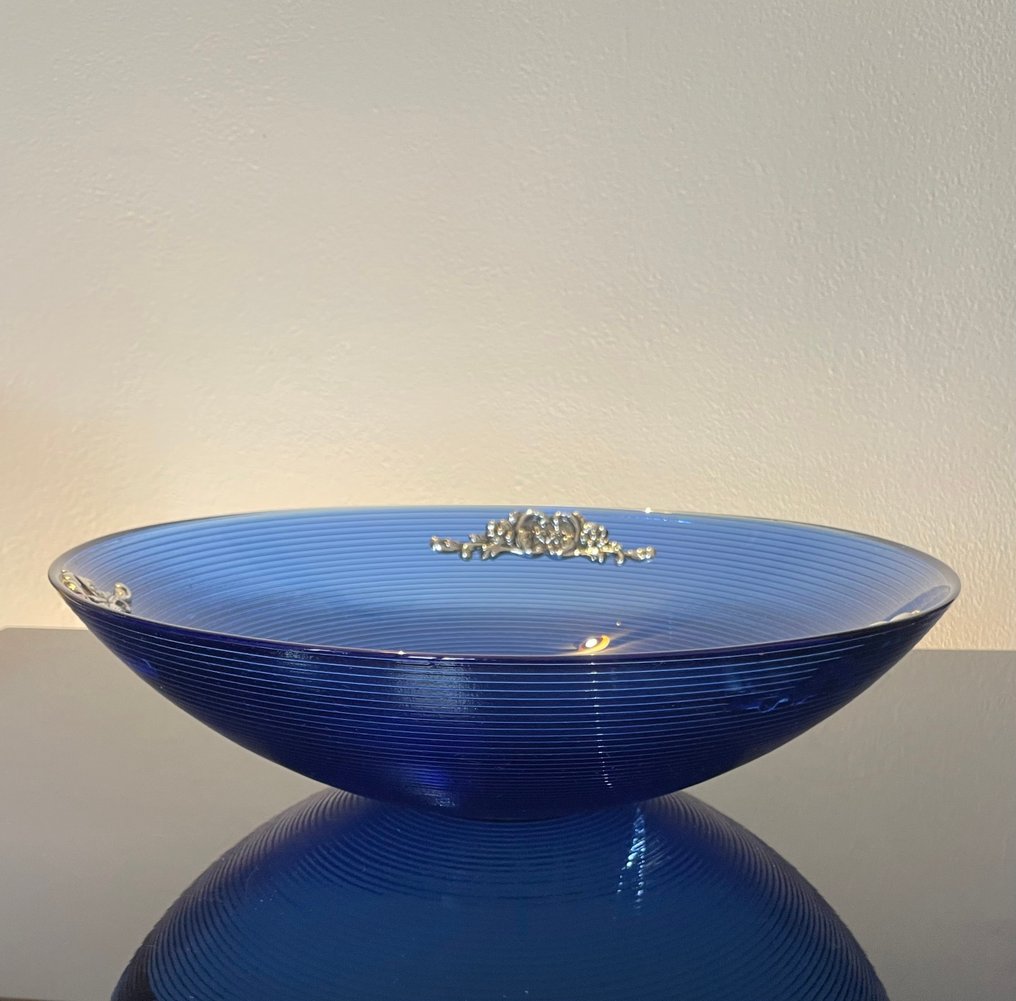 餐桌中央装饰 - 钴, .925 银 - 钴蓝色玻璃 #3.2