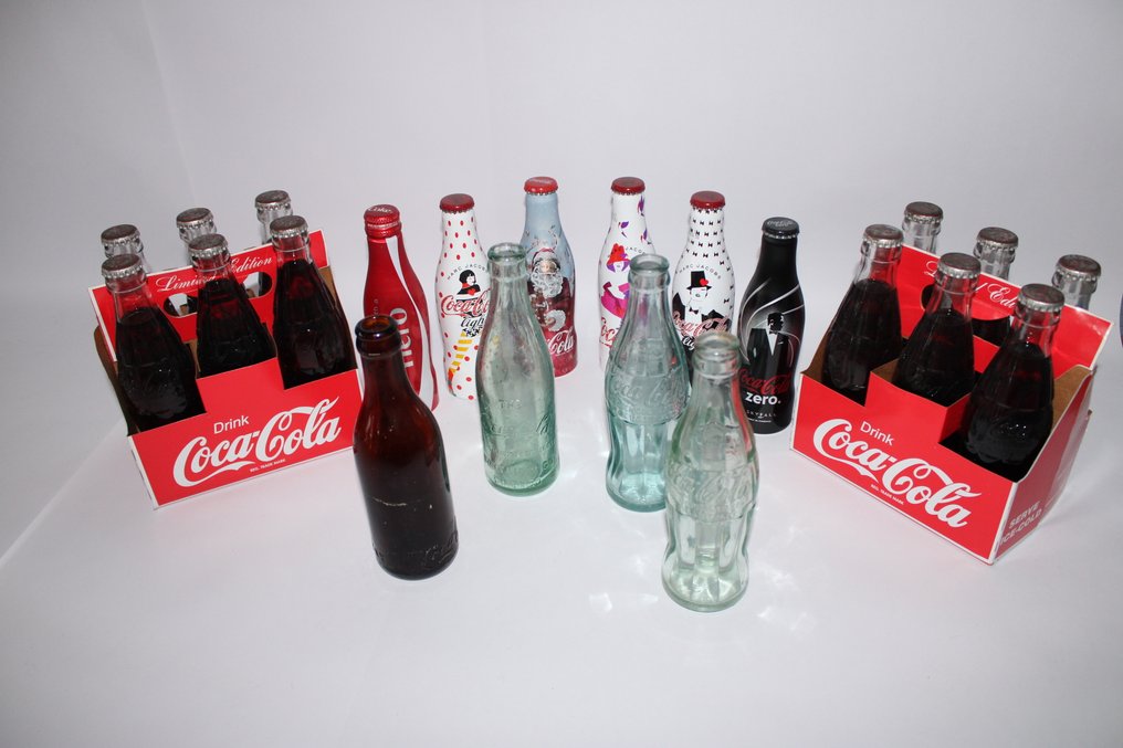 瓶 - 玻璃, 鋁 - 稀有且独特的可口可乐 #1.0