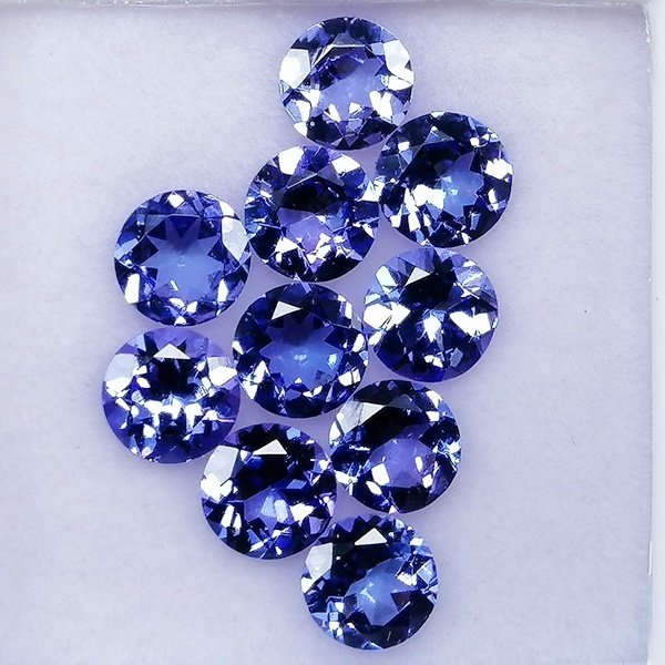 10 pcs fioletowy Tanzanit - 3.45 ct - Instituto Gemólogico Español (IGE) #4.3