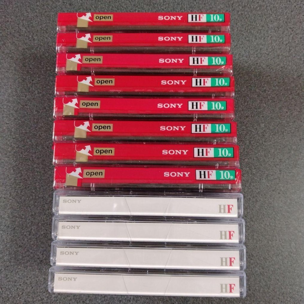 Sony - Vintage SONY HF10 Cassette Tapes (12 pcs, 10 min, Japan, c.1992–1996)** CD player #4.3