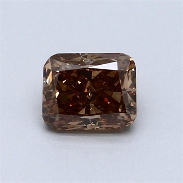没有保留价 - 1 pcs 钻石 (天然色彩的) - 0.75 ct - 枕形 - Fancy deep 棕色 橙色 - SI1 微内含一级 - 国际宝石研究院(IGI) #1.0