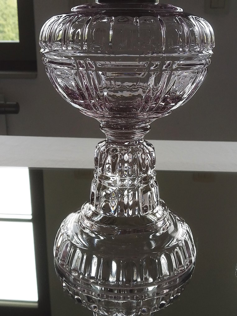 Joseph Lempereur & Lambert Bernard - Brevete L&B - 油灯 - 玻璃、水晶玻璃、铜 #1.0