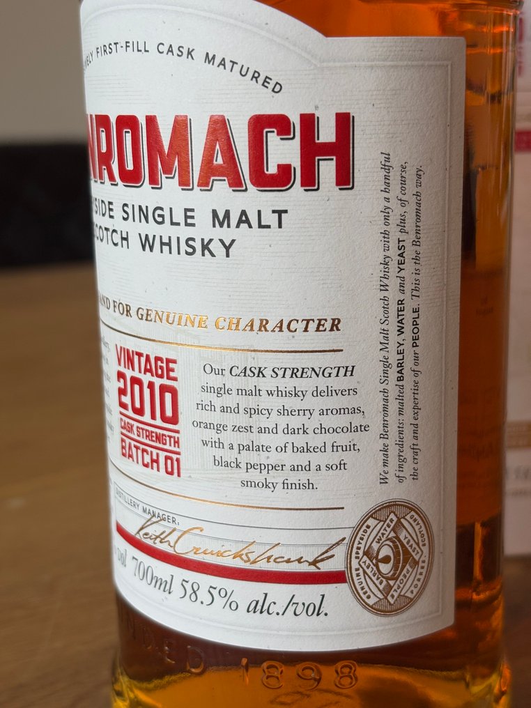 Benromach 2010 Cask Strength Batch 01  - b. 2021  - 70cl #2.1