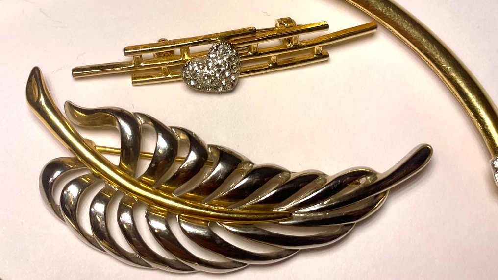 Other brand - Gold-plated - Σετ κοσμημάτων 3 τεμαχίων - Τριφάρι; K.J.L., Ρωμαϊκό. #2.1