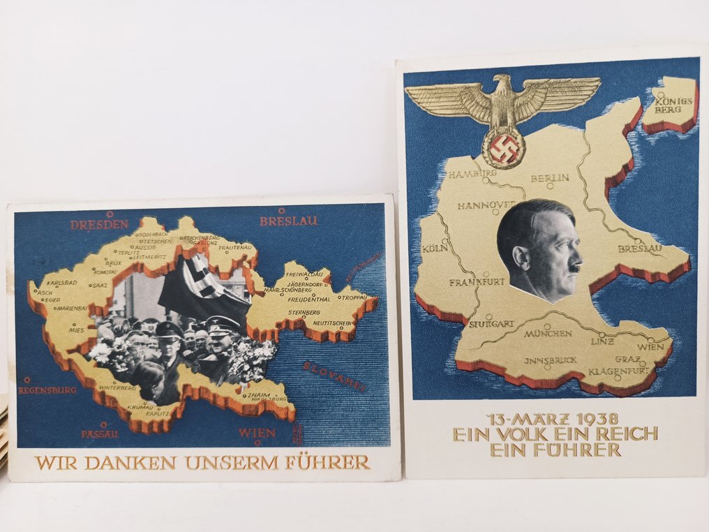 Reichul German - 120x Feldpost Luftfeldpost Ziua artei timbrului Sudetenland WWII #3.2