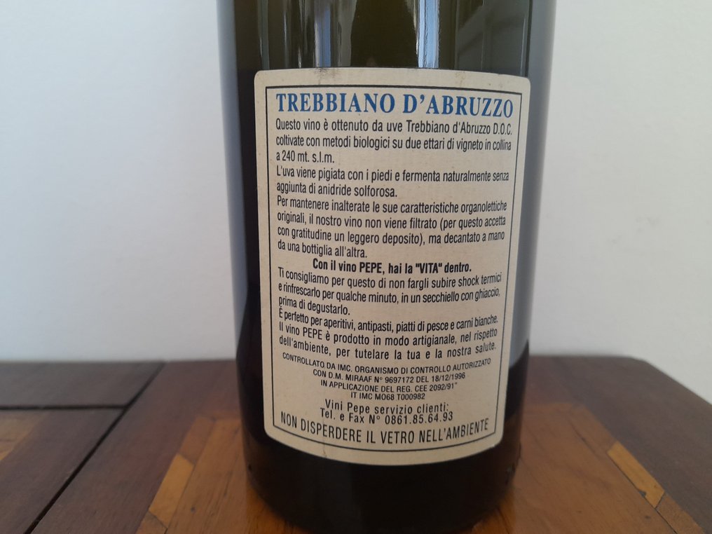 2002 Emidio Pepe Trebbiano d'Abruzzo - Abruzzo - 1 Pullo (0.75L) #2.1