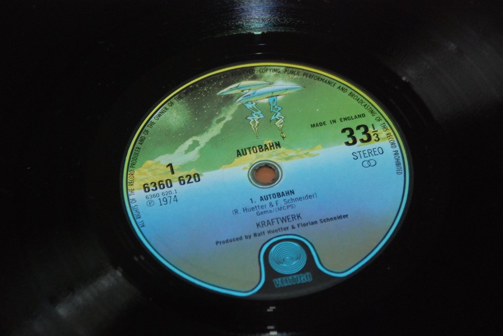 發電廠樂團 - AUTOBAHN - LP - 第一批 模壓雷射唱片 - 1974 #4.3